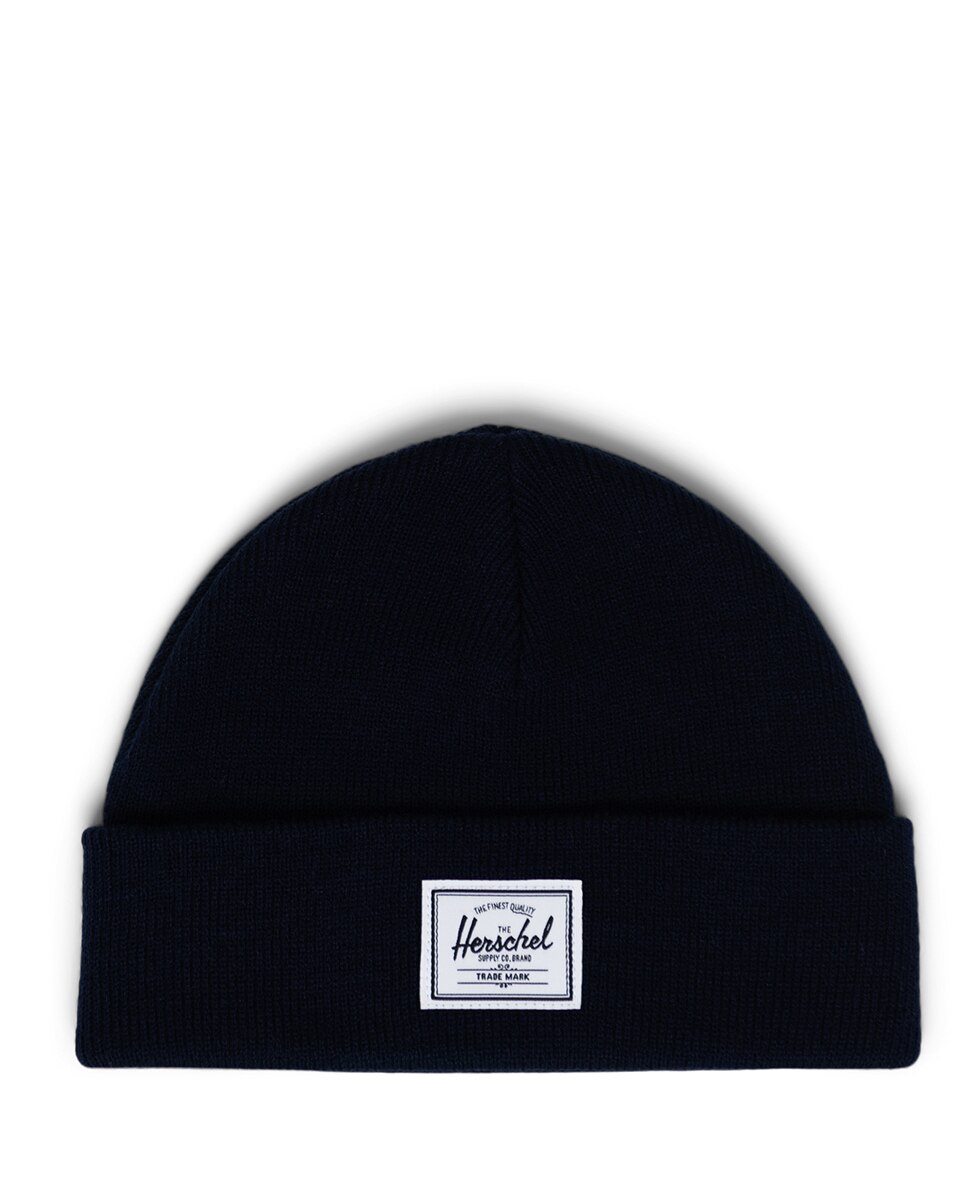 Gorro de punto unisex estilo pescador en color azul - Herschel - Azul marino Azul marino-2