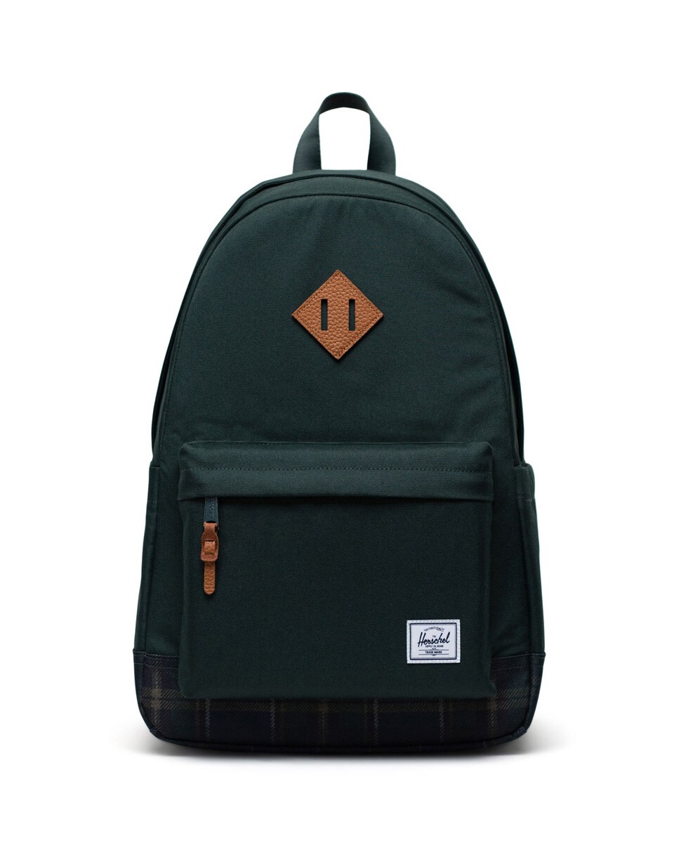 Mochila unisex ecológica verde de 24 l con funda para portátil