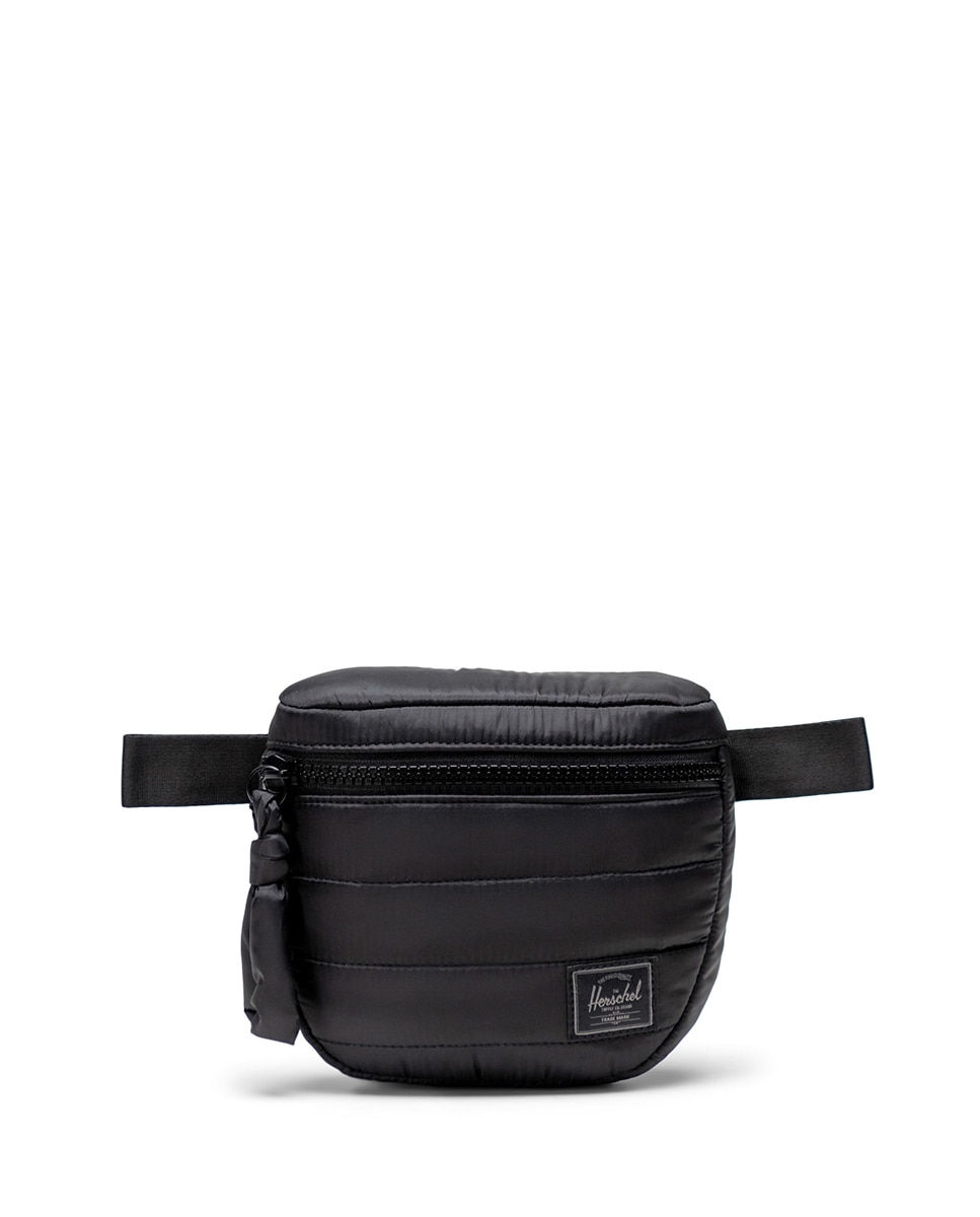 Riñonera mujer herschel reciclada en tejido acolchado 2 l - Negro Negro-1
