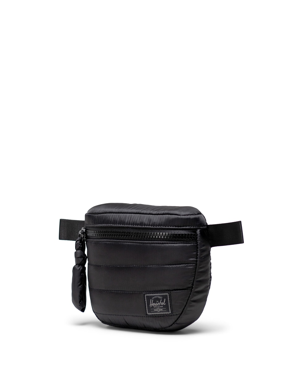 Riñonera mujer herschel reciclada en tejido acolchado 2 l - Negro Negro-3