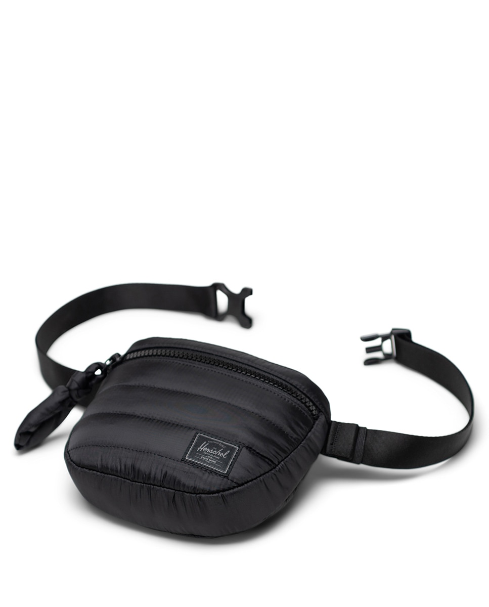 Riñonera mujer herschel reciclada en tejido acolchado 2 l - Negro Negro-2