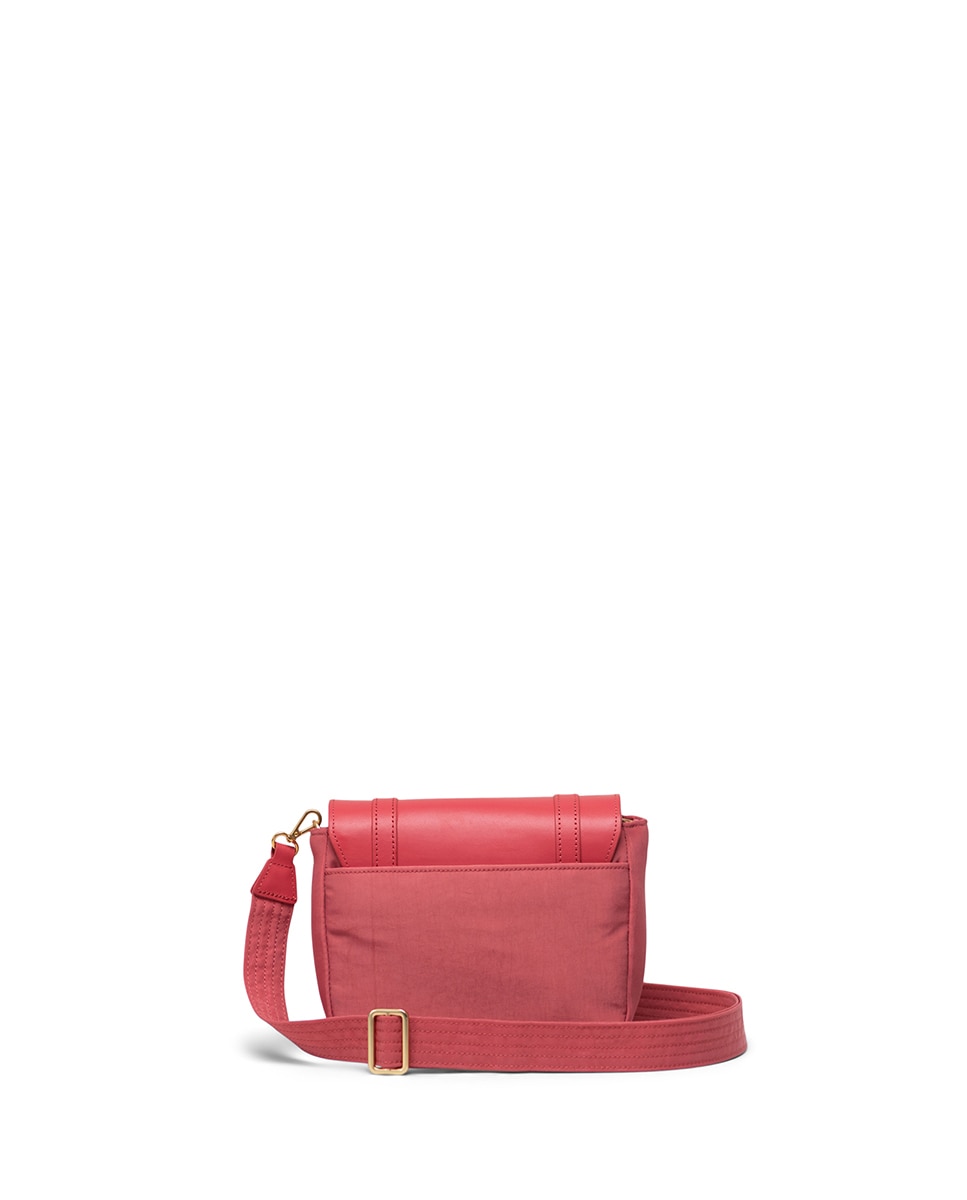 Bandolera mujer herschel 1 l en tejido ecológico combinado con piel vegana - Naranja Naranja-4
