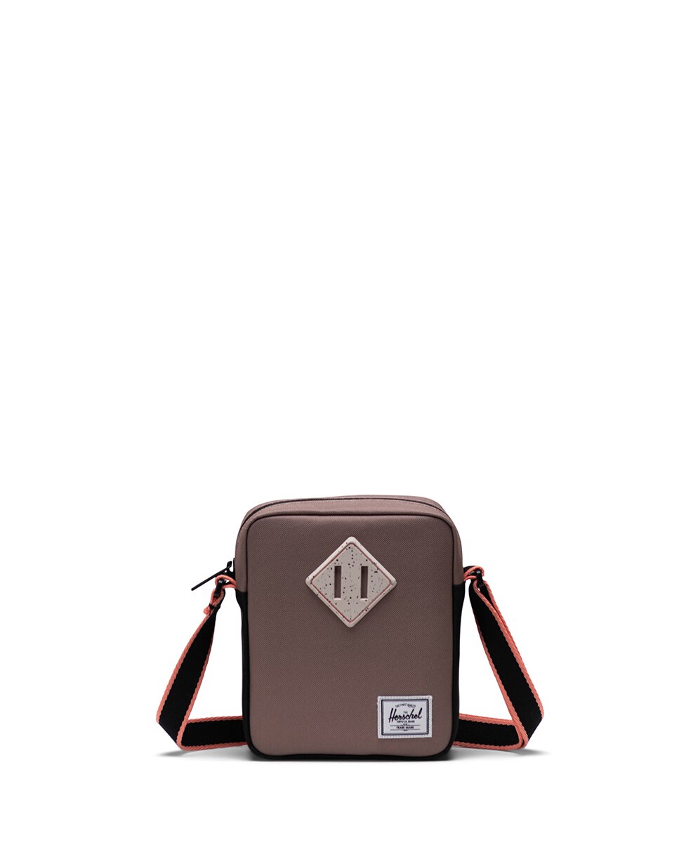 Bandolera unisex herschel ecológica en tejido 2 l y medio con cremallera y bolsillo interno - Marrón claro Marrón claro-1