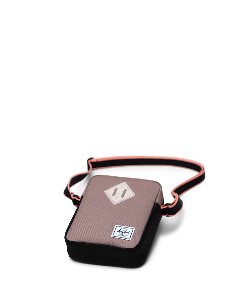 Bandolera unisex herschel ecológica en tejido 2 l y medio con cremallera y bolsillo interno - Marrón claro Marrón claro-2