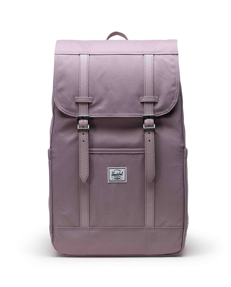 Mochila hombre de tejido reciclado lila de 23 l con funda para portátil