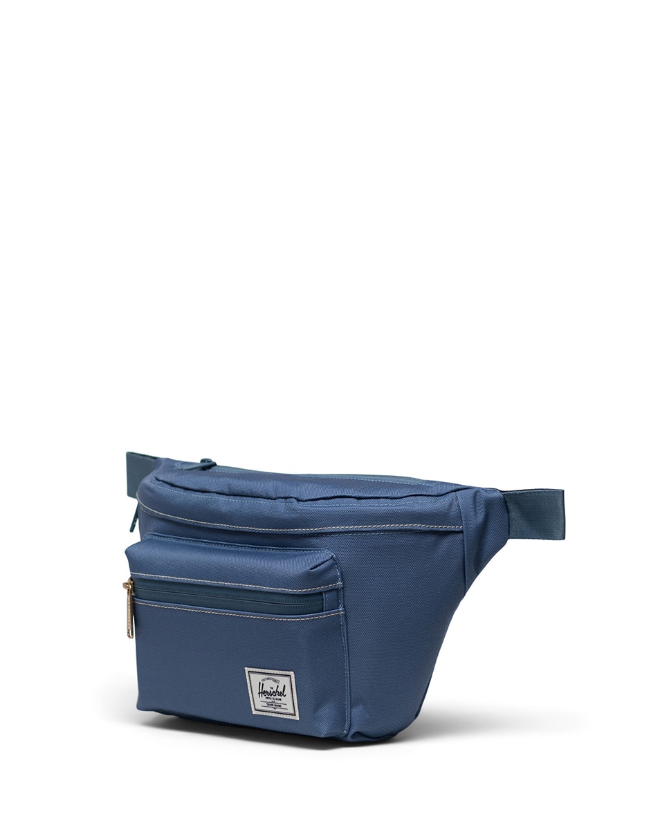 Riñonera de hombre de tejido reciclado azul de 3,5 l con cremallera - Herschel - Azul Azul-2