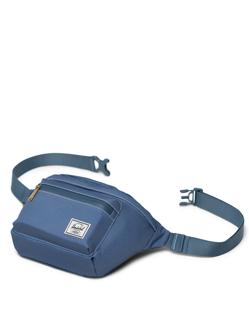 Riñonera de hombre de tejido reciclado azul de 3,5 l con cremallera - Herschel - Azul Azul-3