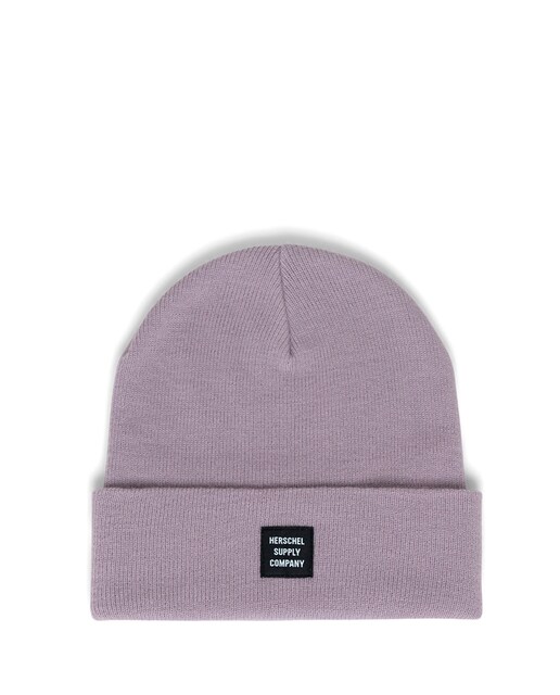 Imagen 0 de Gorro unisex de punto acanalado en color lila
