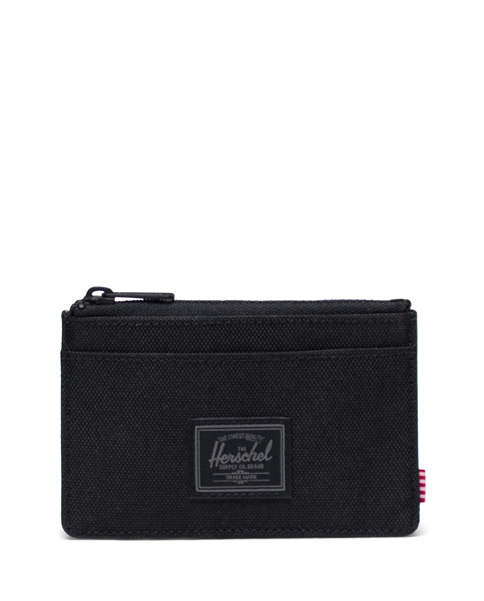Imagen 0 de Tarjetero unisex herschel ecológico en tejido con cremallera Negro / Grafito