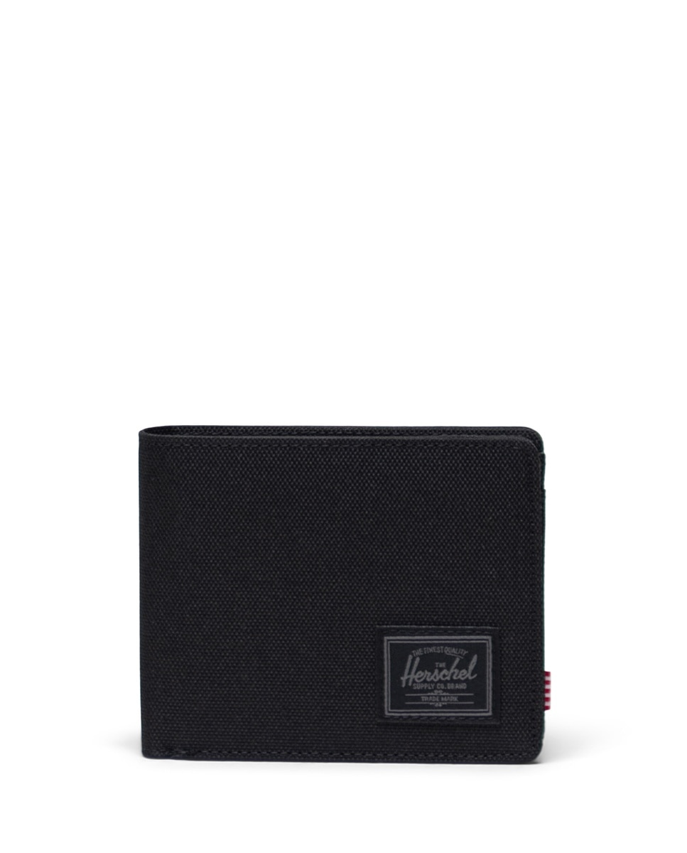 Imagen 0 de Cartera hombre herschel plegable ecológica en tejido para tarjetas y monedero Negro / Grafito
