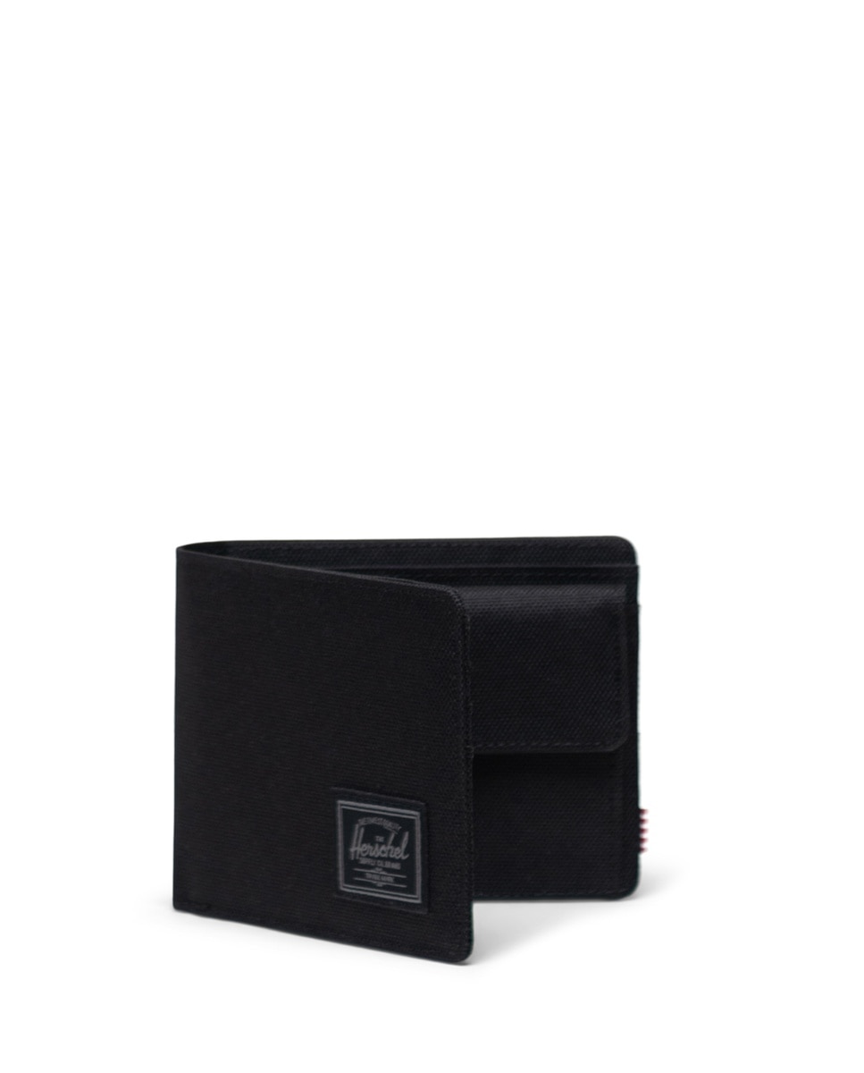 Cartera hombre herschel plegable ecológica en tejido para tarjetas y monedero - Verde oscuro Negro / Grafito-3
