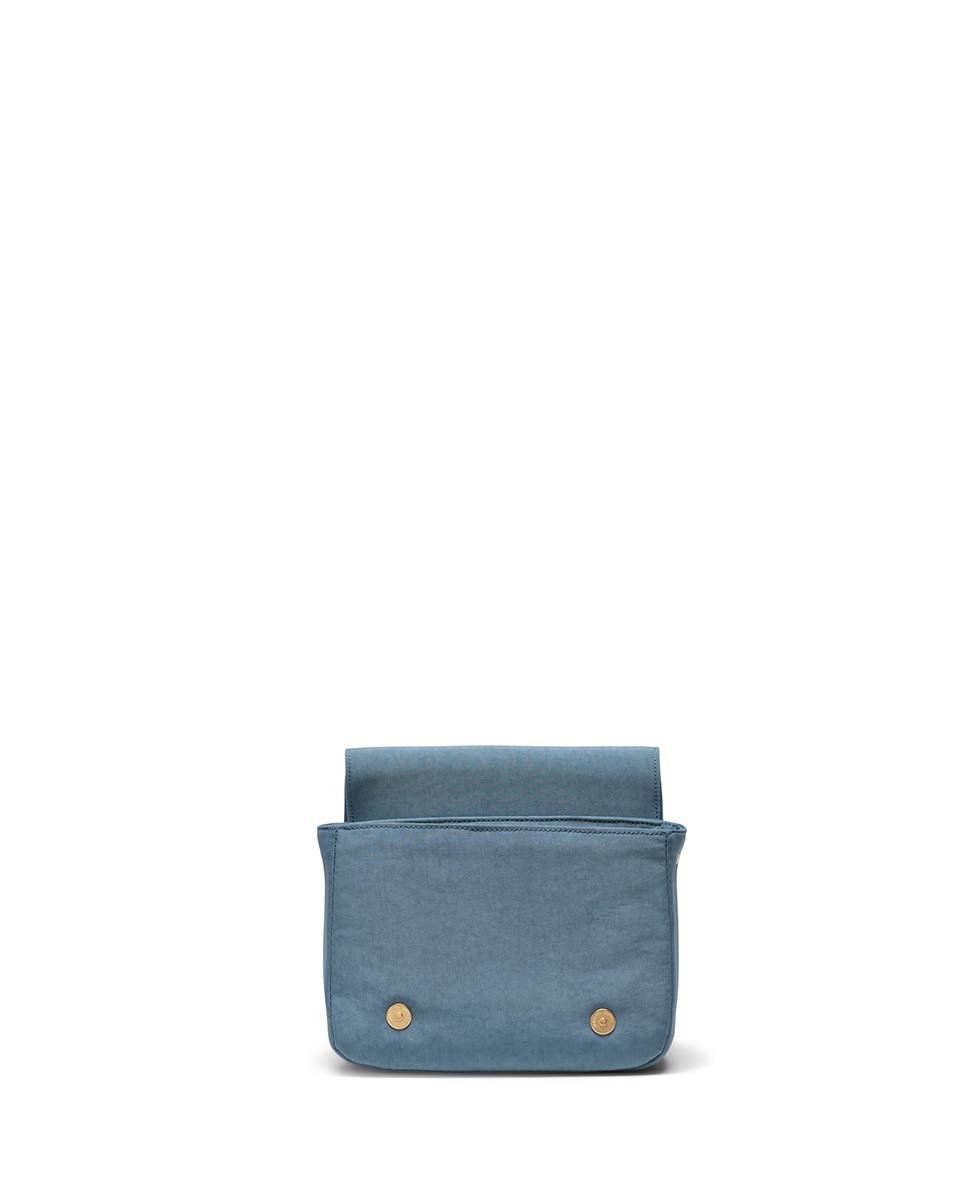 Bandolera mujer herschel 1 l en tejido ecológico combinado con piel vegana - Azul Azul-3