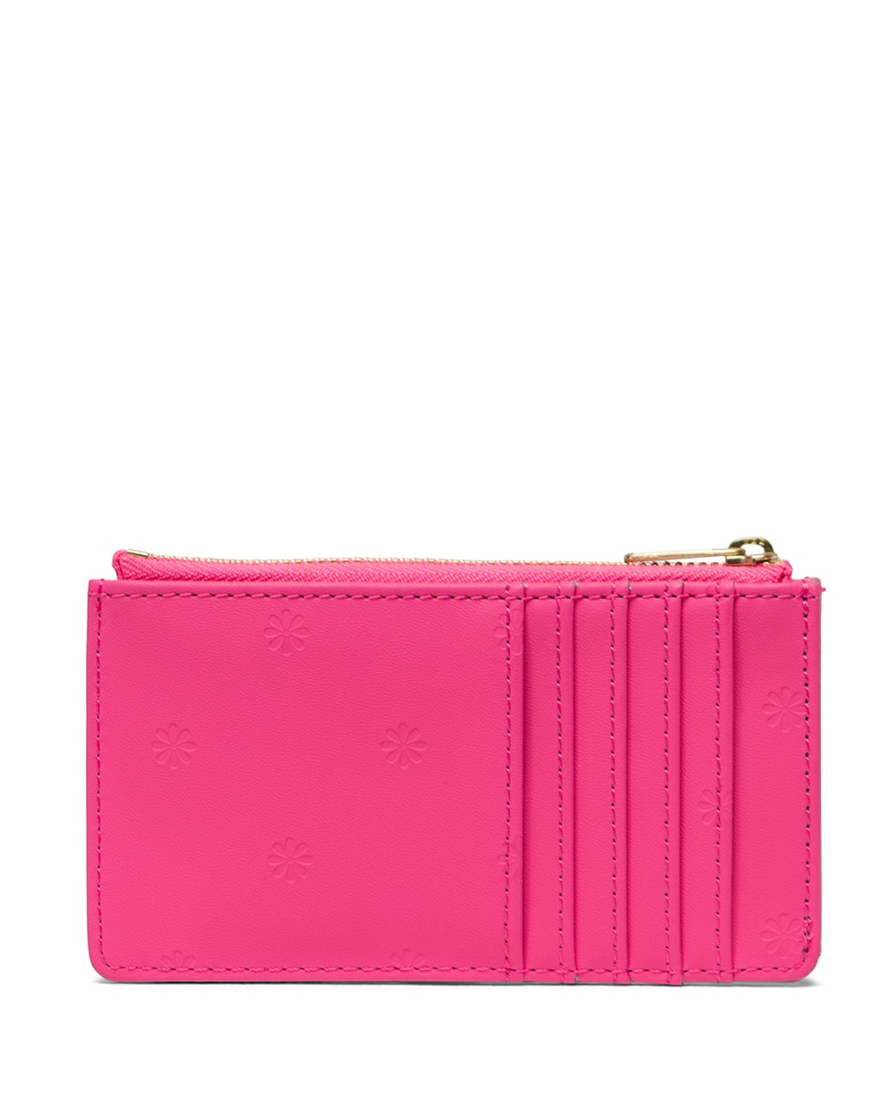 Tarjetero unisex herschel en piel vegana con cremallera - Fucsia Fucsia-2