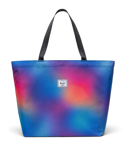 Imagen 0 de Bolso de hombro estilo shooper ecológico tie dye con cierre a presión
