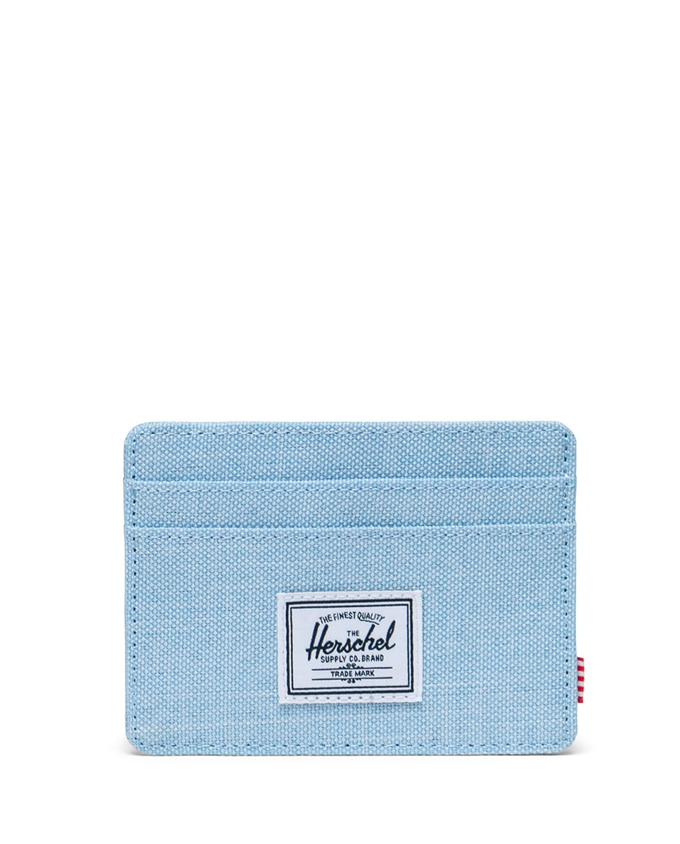Tarjetero Charlie de Herschel Supply gris oscuro - Azul claro Azul claro-1