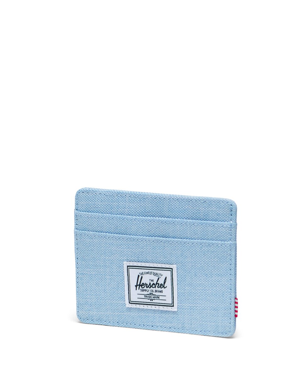 Tarjetero Charlie de Herschel Supply gris oscuro - Azul claro Azul claro-3