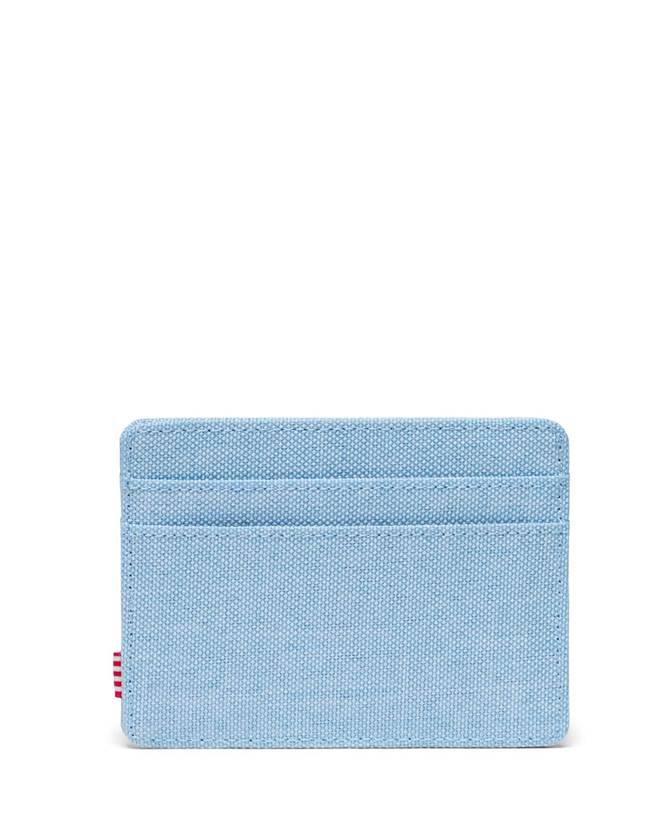 Tarjetero Charlie de Herschel Supply gris oscuro - Azul claro Azul claro-2
