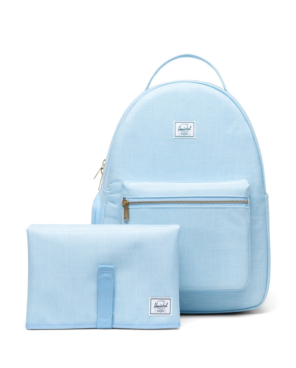 Mochila unisex herschel ecológica con cambiador de bebe en tejido de 18l - Azul denim Azul denim-1