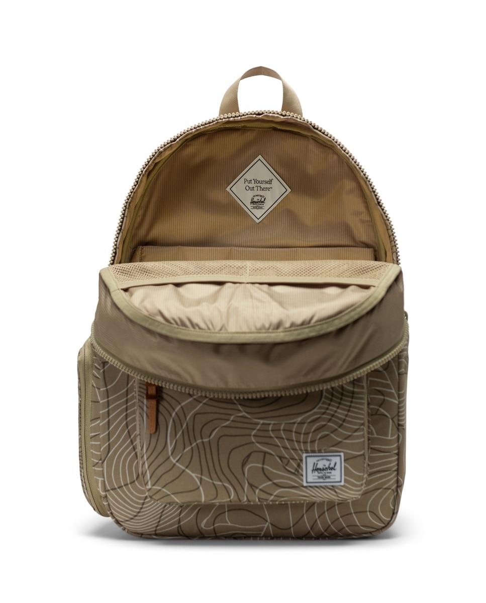 Mochila unisex herschel reciclada en tejido con cambiador de bebe de 22 l - Verde militar Verde militar-2