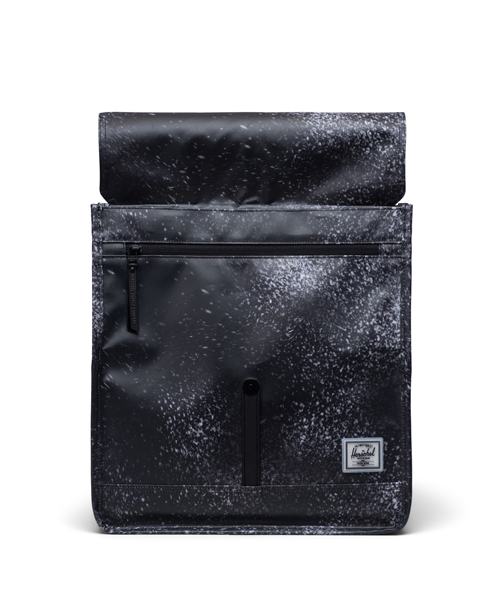 Mochila unisex herschel ecológica 14 l en material impermeable - Verde oscuro Negro-3