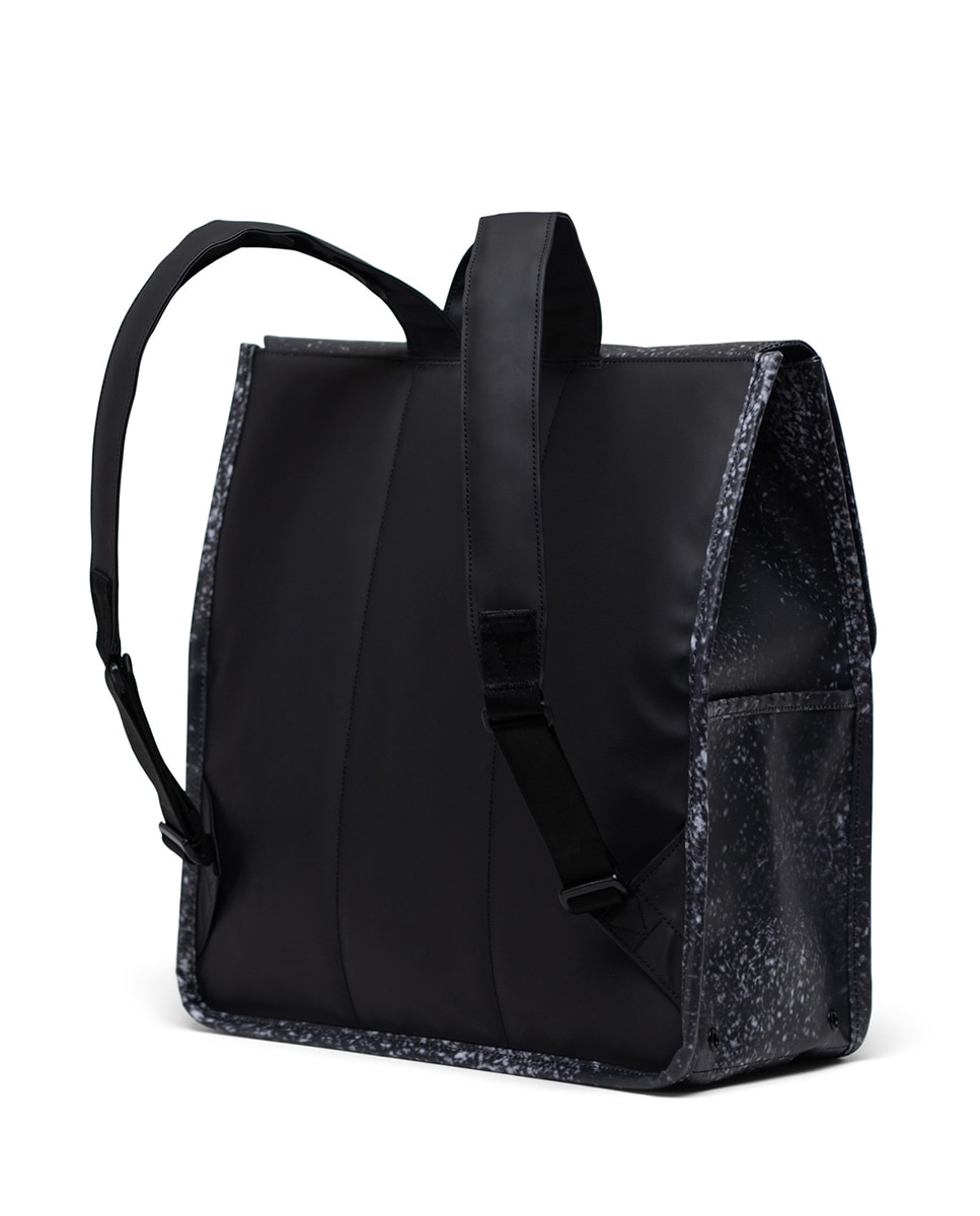 Mochila unisex herschel ecológica 14 l en material impermeable - Verde oscuro Negro-4