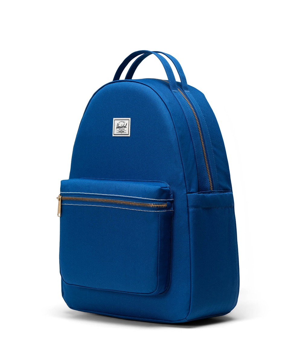 Mochila mujer ecológica azul 18 l con bolsillo delantero con cremallera - Herschel - Azul índigo Azul índigo-2