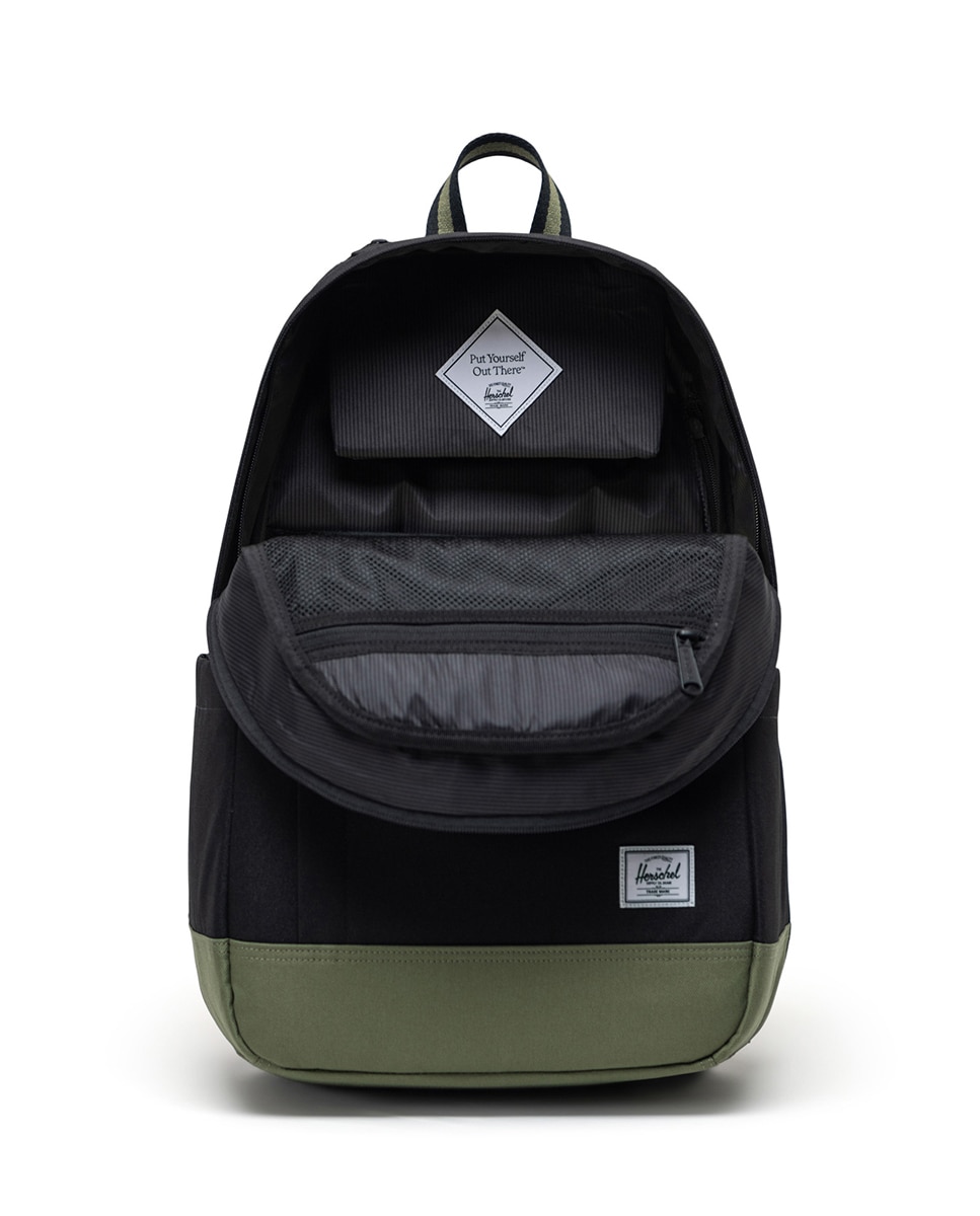 Mochila unisex herschel reciclada en tejido de 26 l - Negro Negro-3