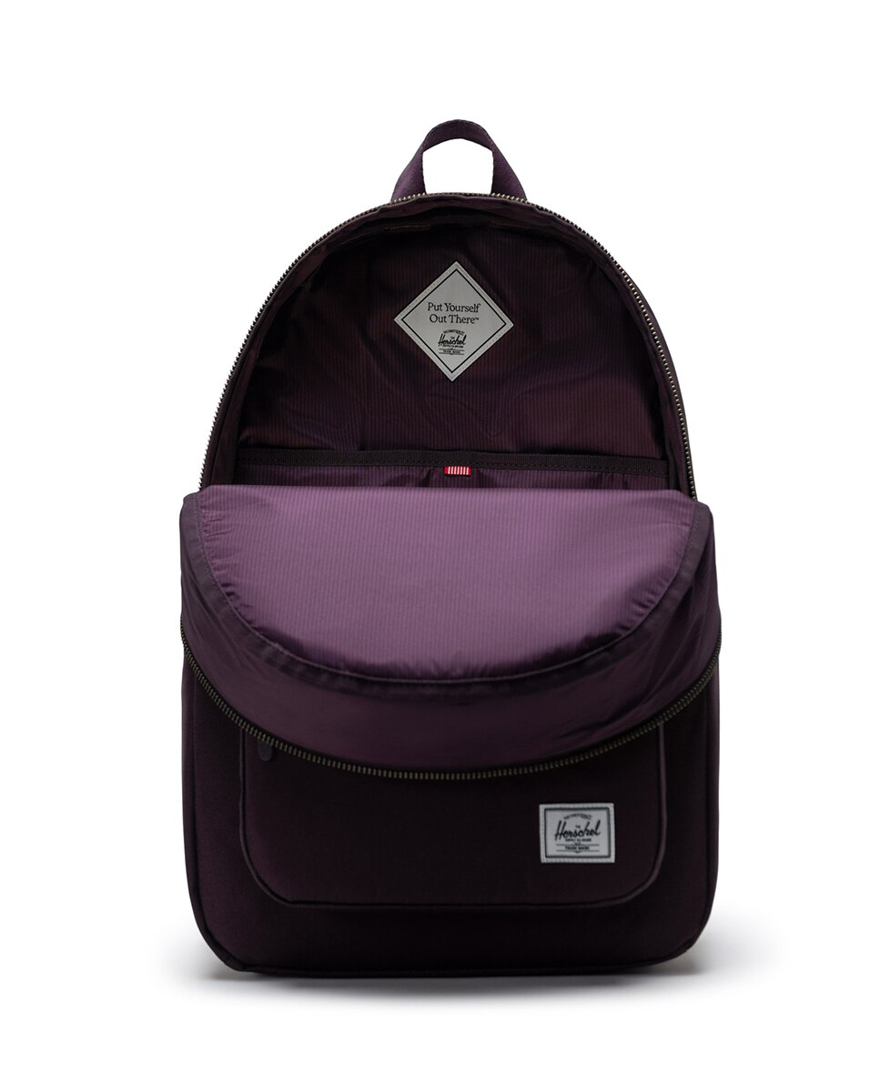 Mochila unisex herschel reciclada en tejido de 22 l con cremallera - Morado Morado-3