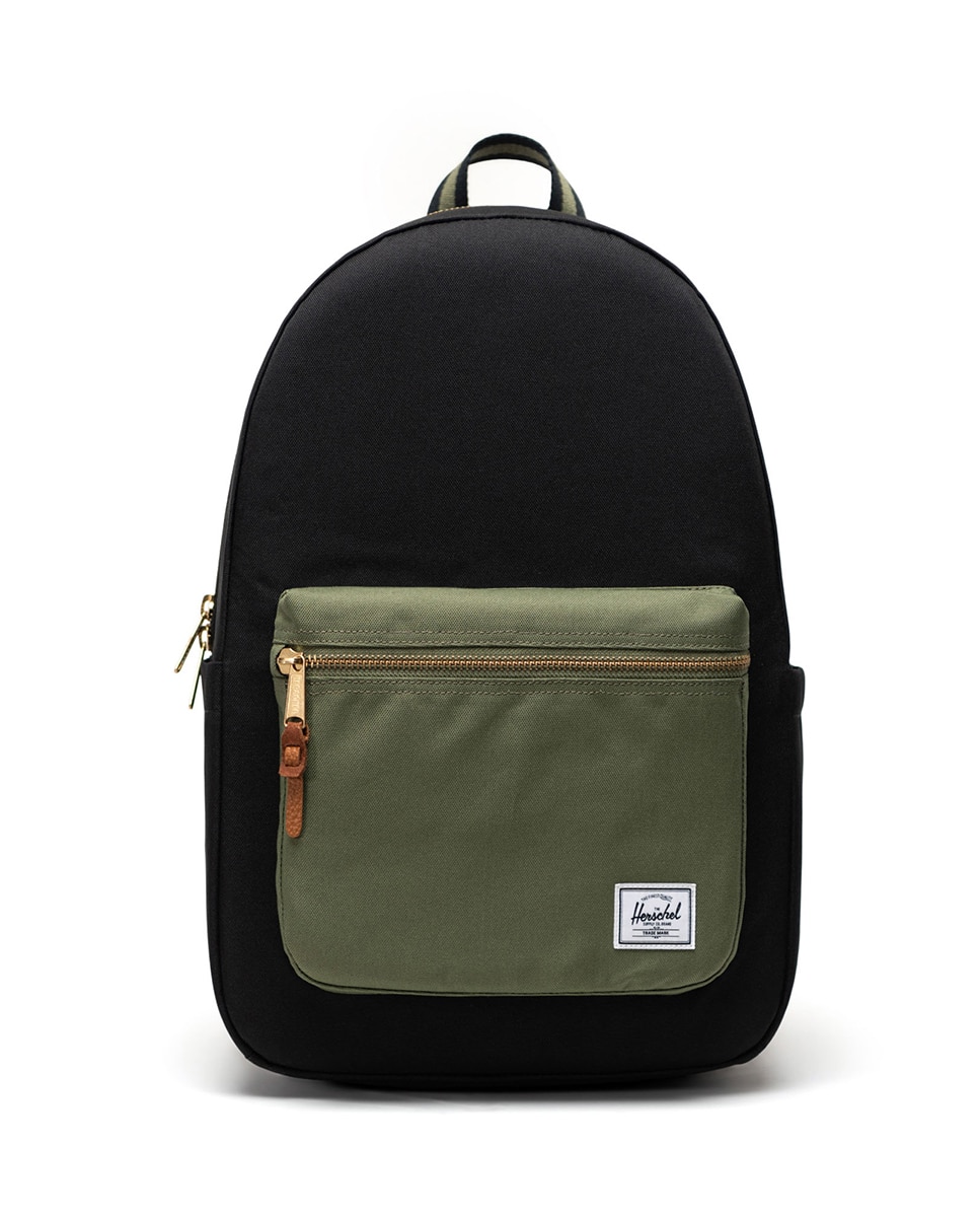 Mochila unisex herschel reciclada en tejido de 22 l con cremallera - Negro Negro-1