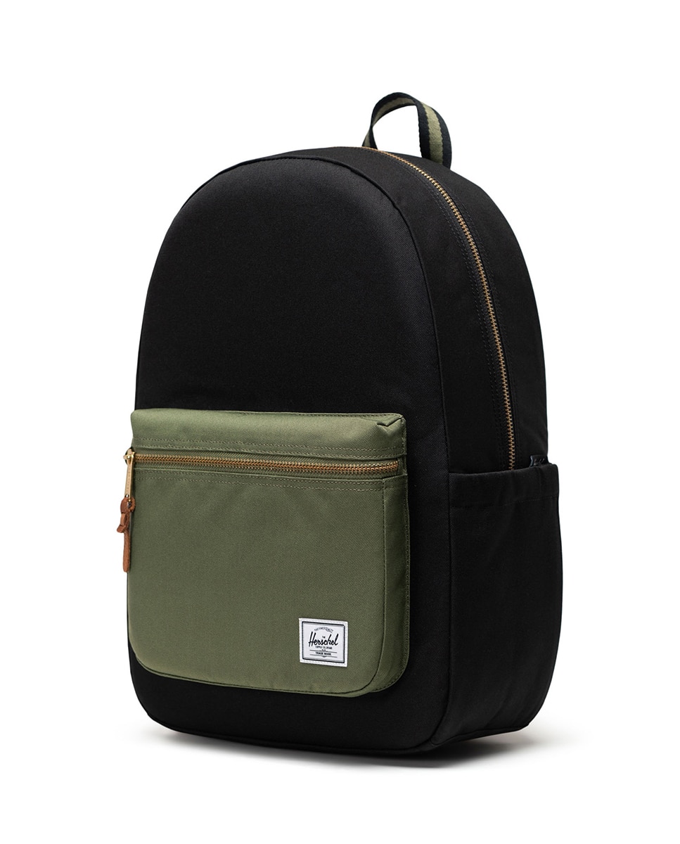Mochila unisex herschel reciclada en tejido de 22 l con cremallera - Negro Negro-2