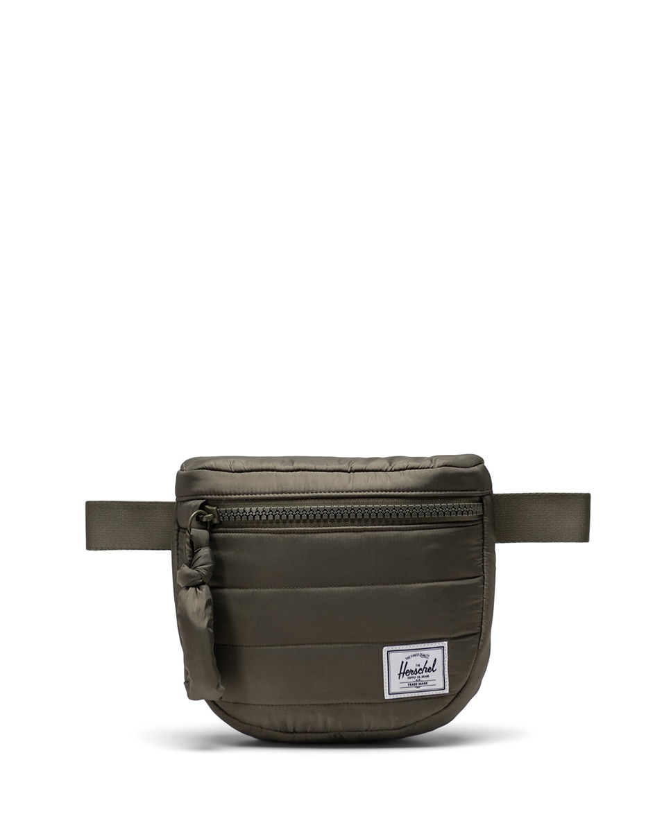 Riñonera mujer herschel reciclada en tejido acolchado 2 l - Verde militar Verde militar-1
