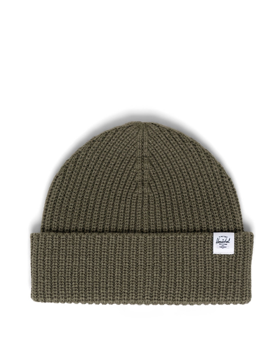 Gorro unisex de punto verde - Herschel - Verde militar Verde militar-2