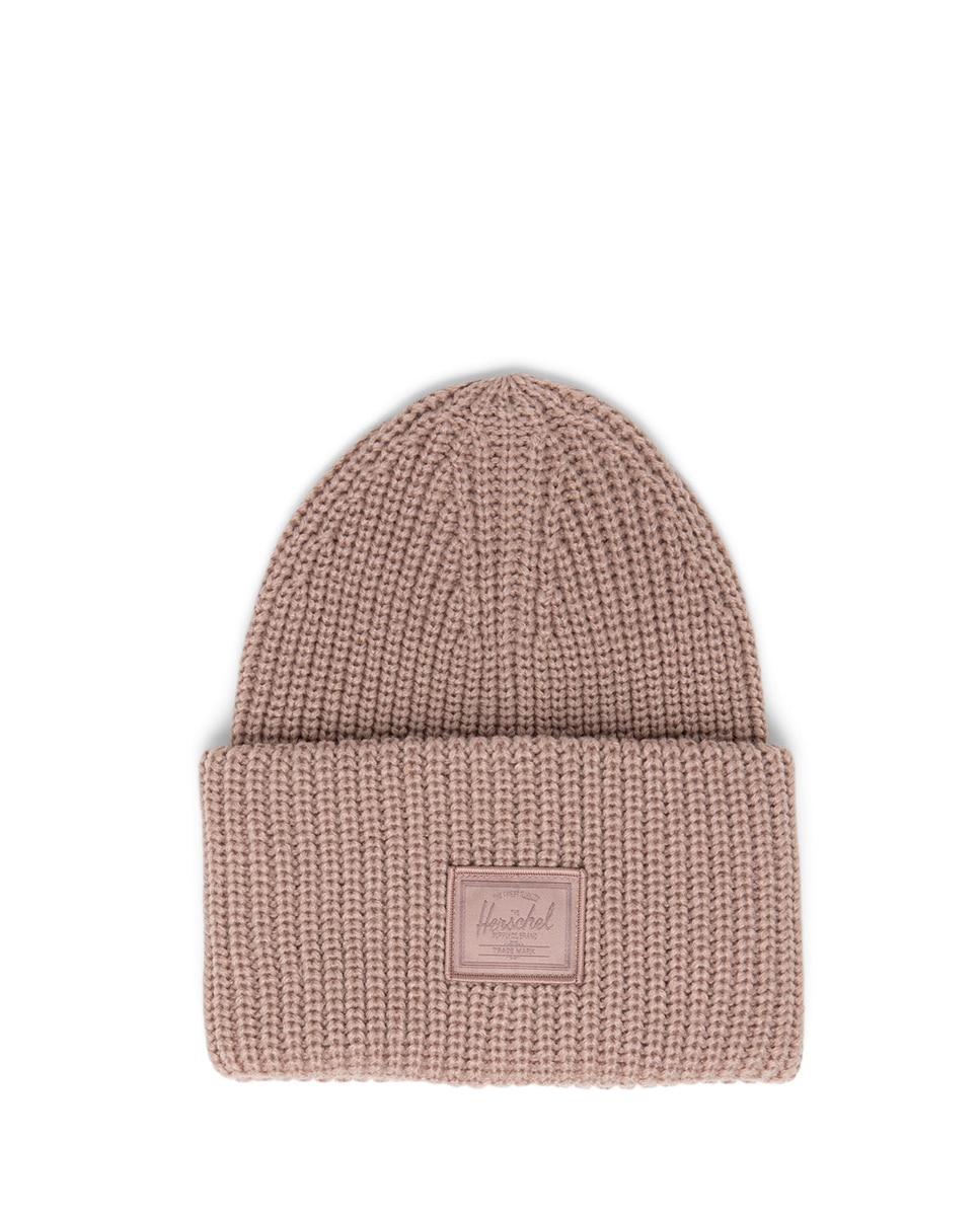 Gorro mujer herschel en punto acanalado con vuelta - Rosa Rosa-2