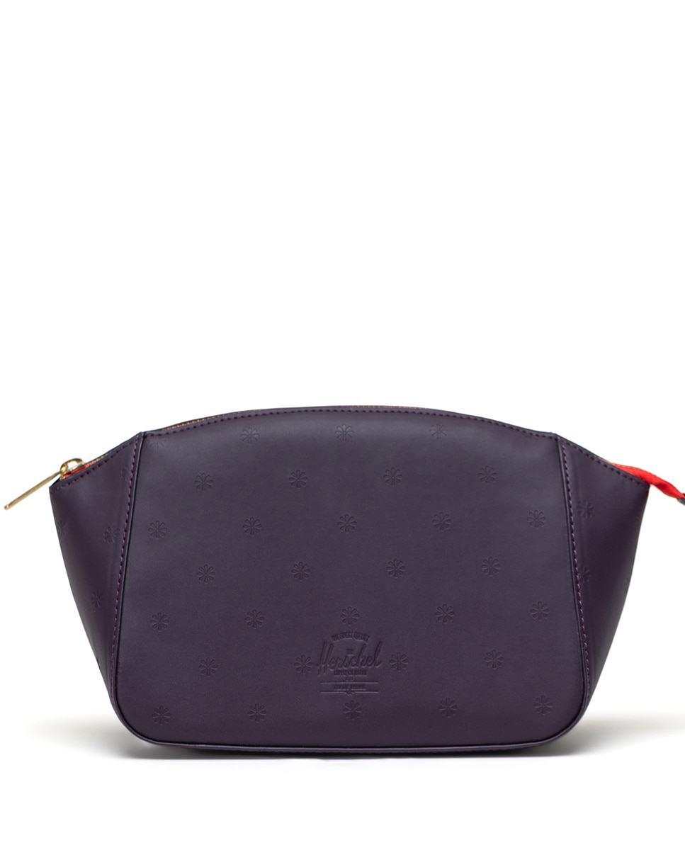 Neceser mujer herschel en piel vegana de 2 l con cremallera - Lila Lila-1