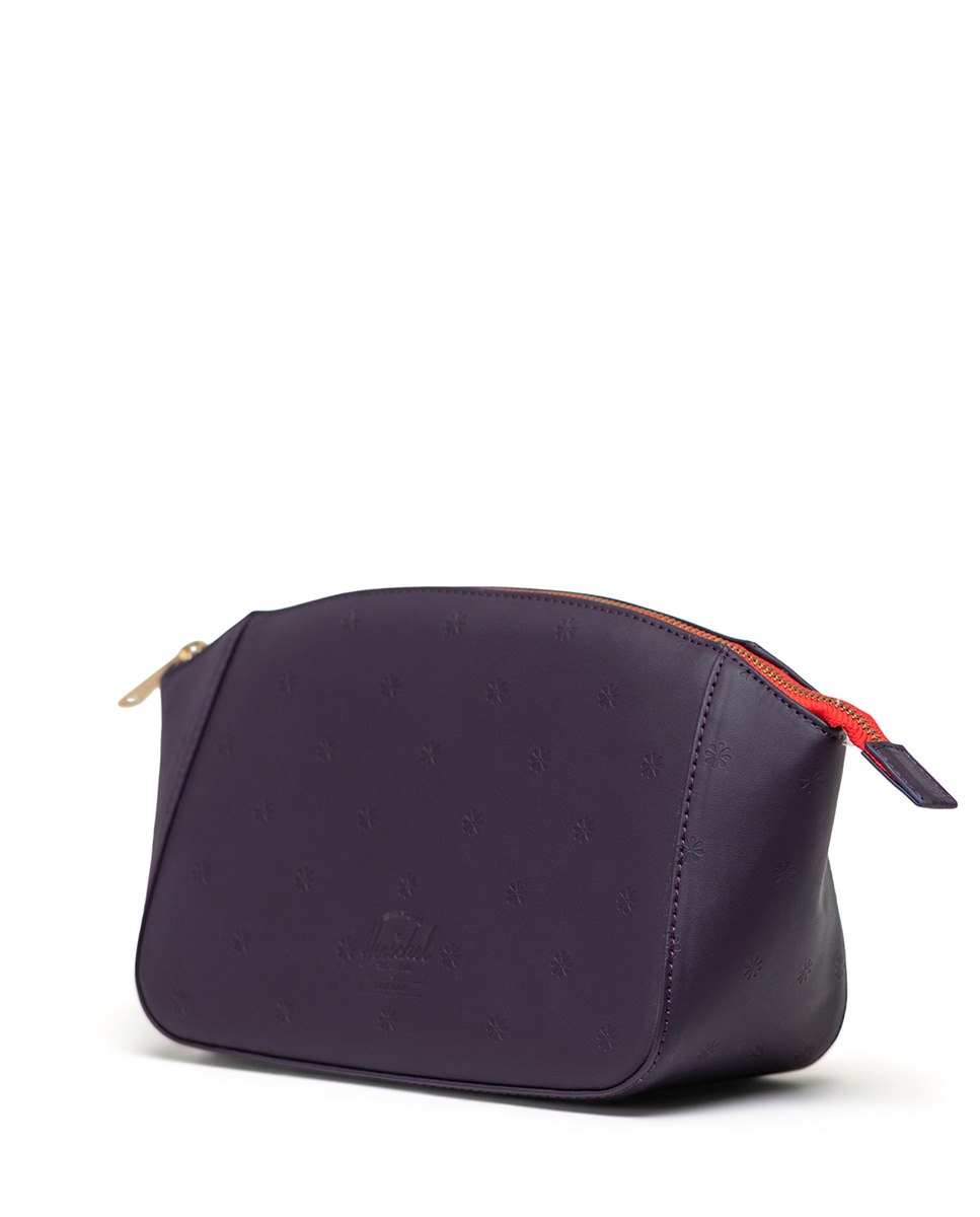 Neceser mujer herschel en piel vegana de 2 l con cremallera - Lila Lila-2