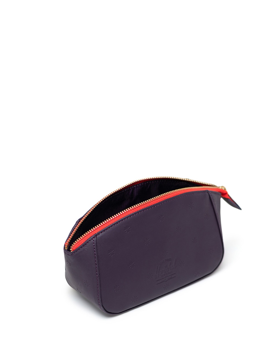 Neceser mujer herschel en piel vegana de 1 l con cremallera - Lila Lila-3