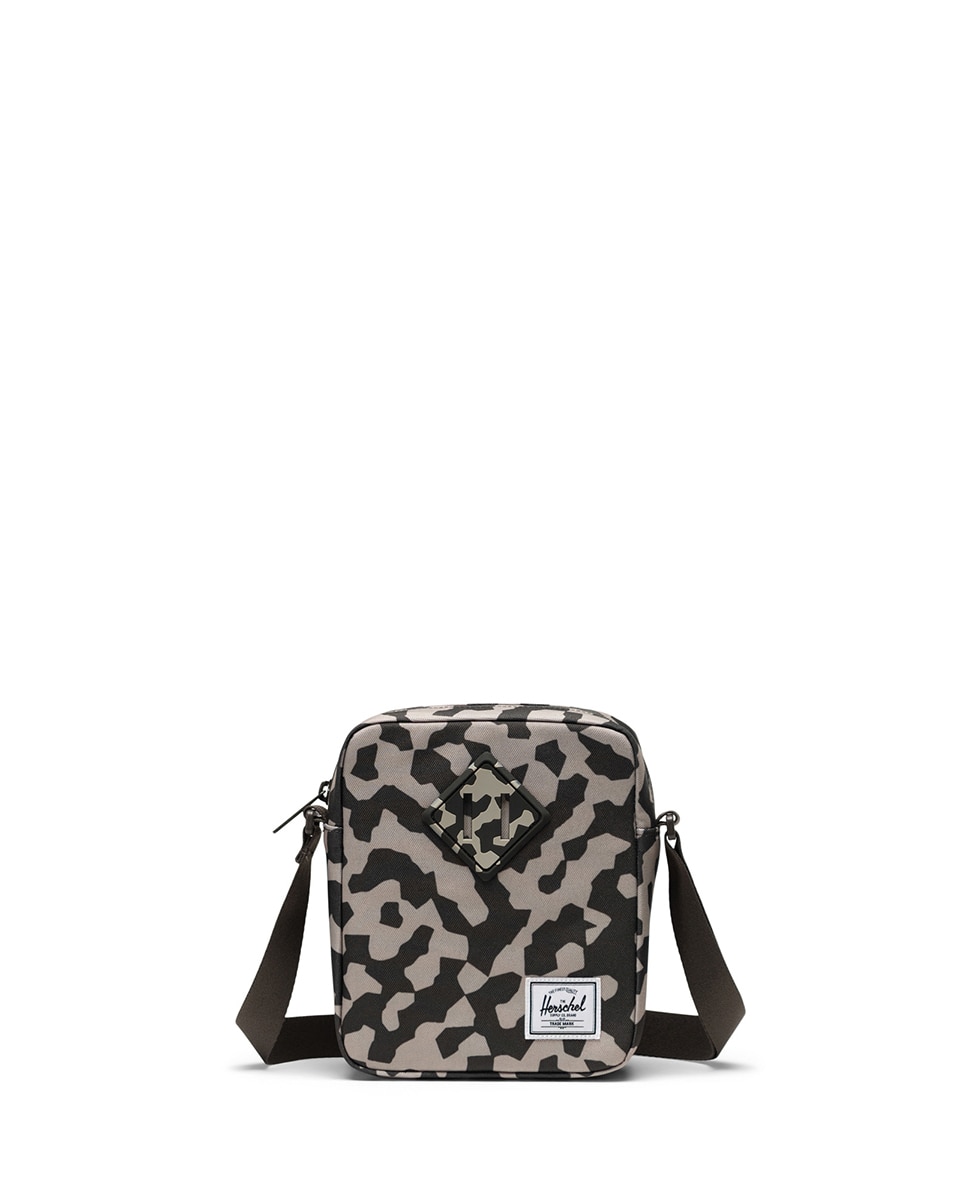 Bandolera unisex herschel ecológica en tejido 2 l y medio con cremallera y bolsillo interno - Marrón oscuro Marrón oscuro-1