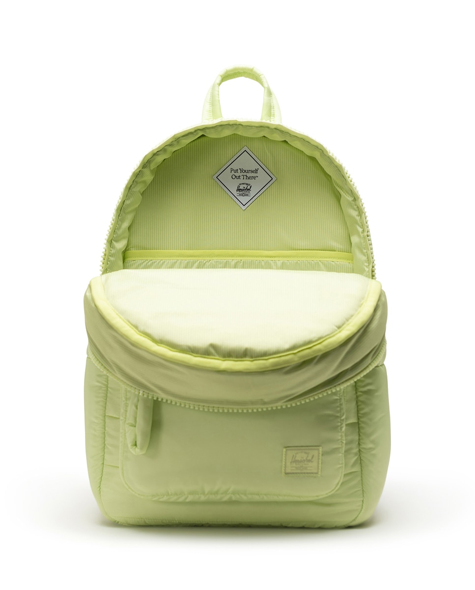 Mochila mujer herschel ecológica en tejido acolchado 22 l con cremallera - Amarillo Amarillo-2
