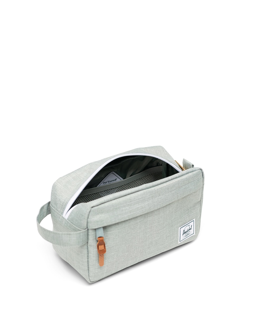 Neceser ecológico unisex herschel en tejido de 5 l con bolsillo delantero - Verde claro Verde claro-3
