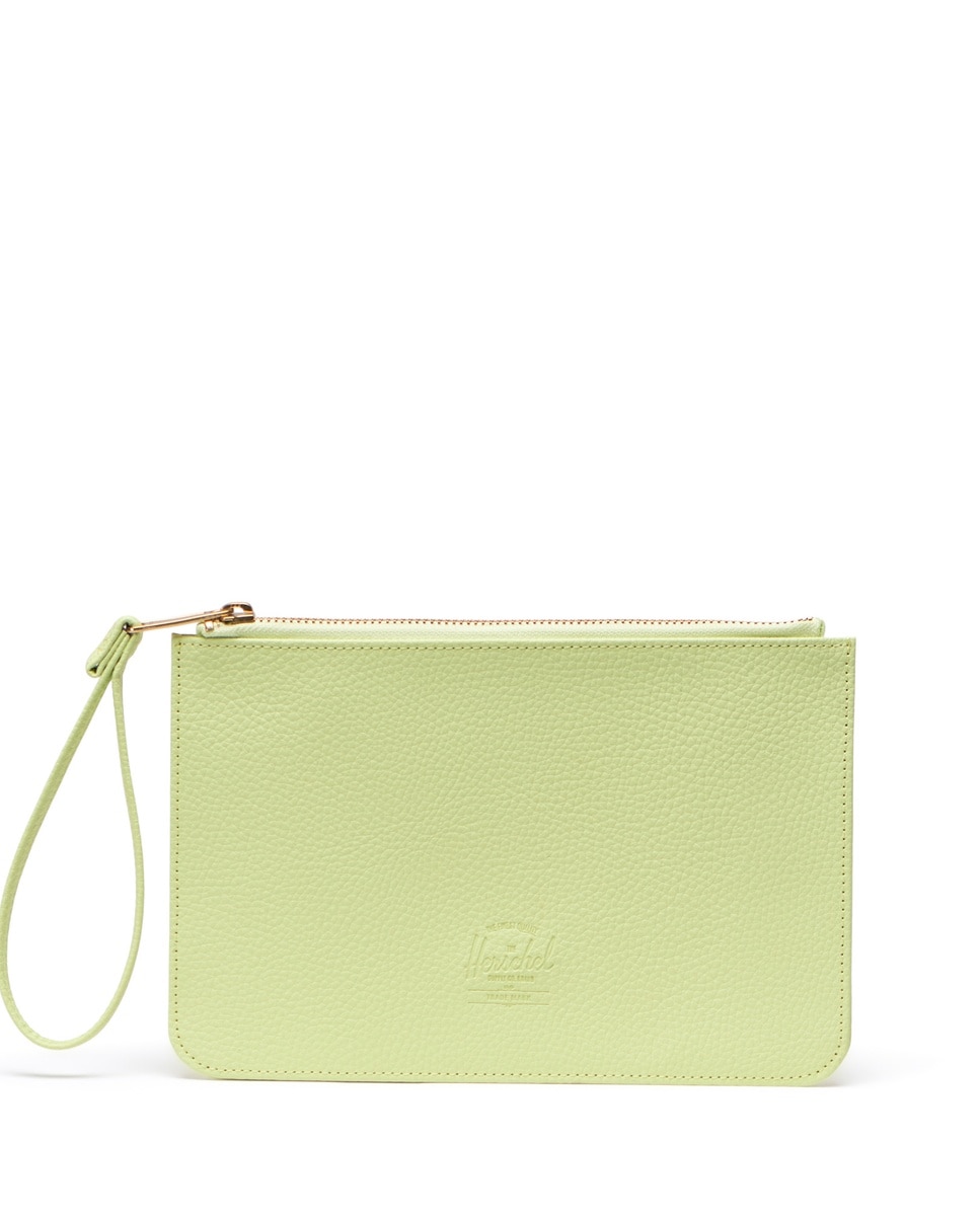 Neceser plano mujer herschel en piel vegana con cremallera - Amarillo Amarillo-1