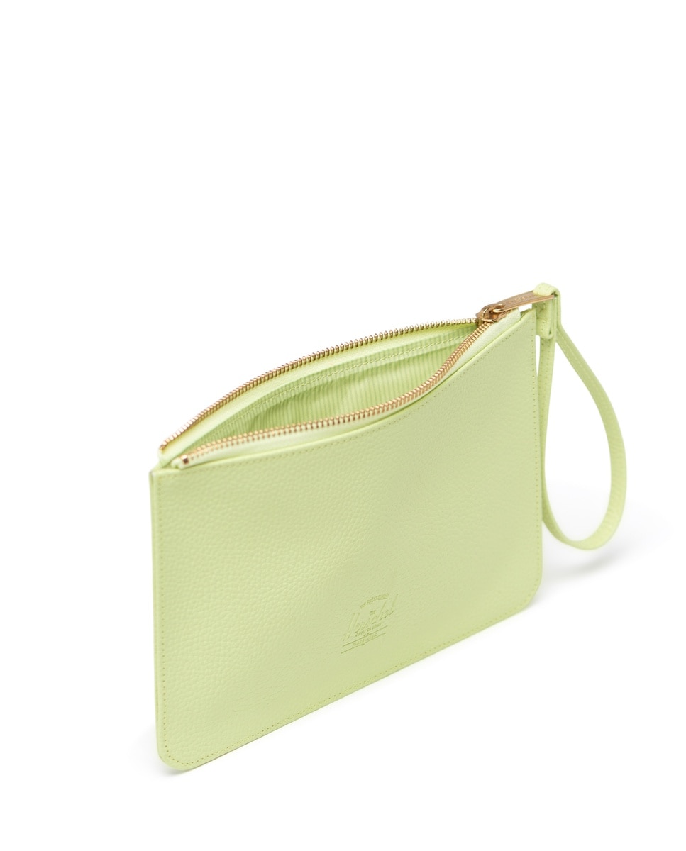 Neceser plano mujer herschel en piel vegana con cremallera - Amarillo Amarillo-3