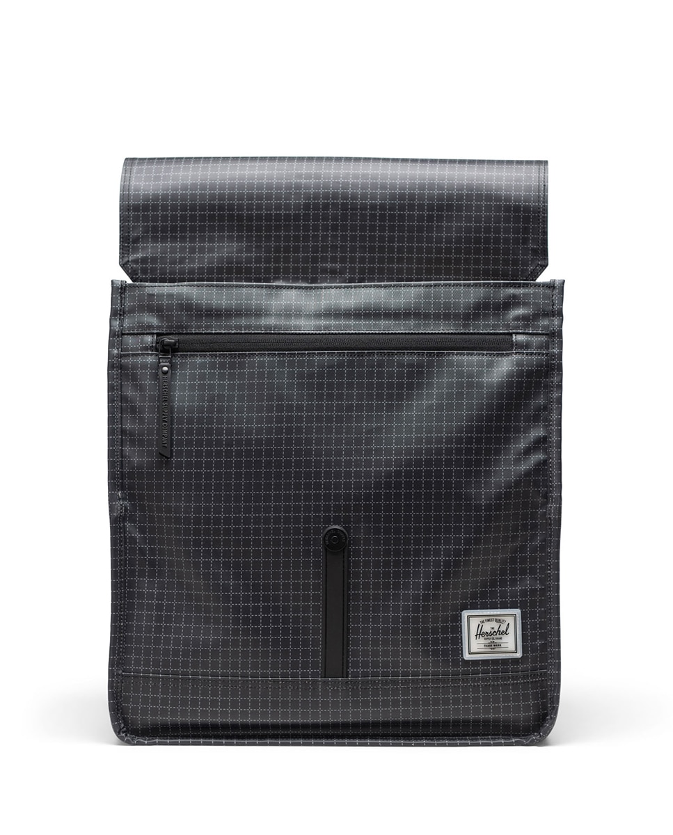 Mochila unisex herschel ecológica 14 l en material impermeable - Negro / Blanco Negro / Blanco-3