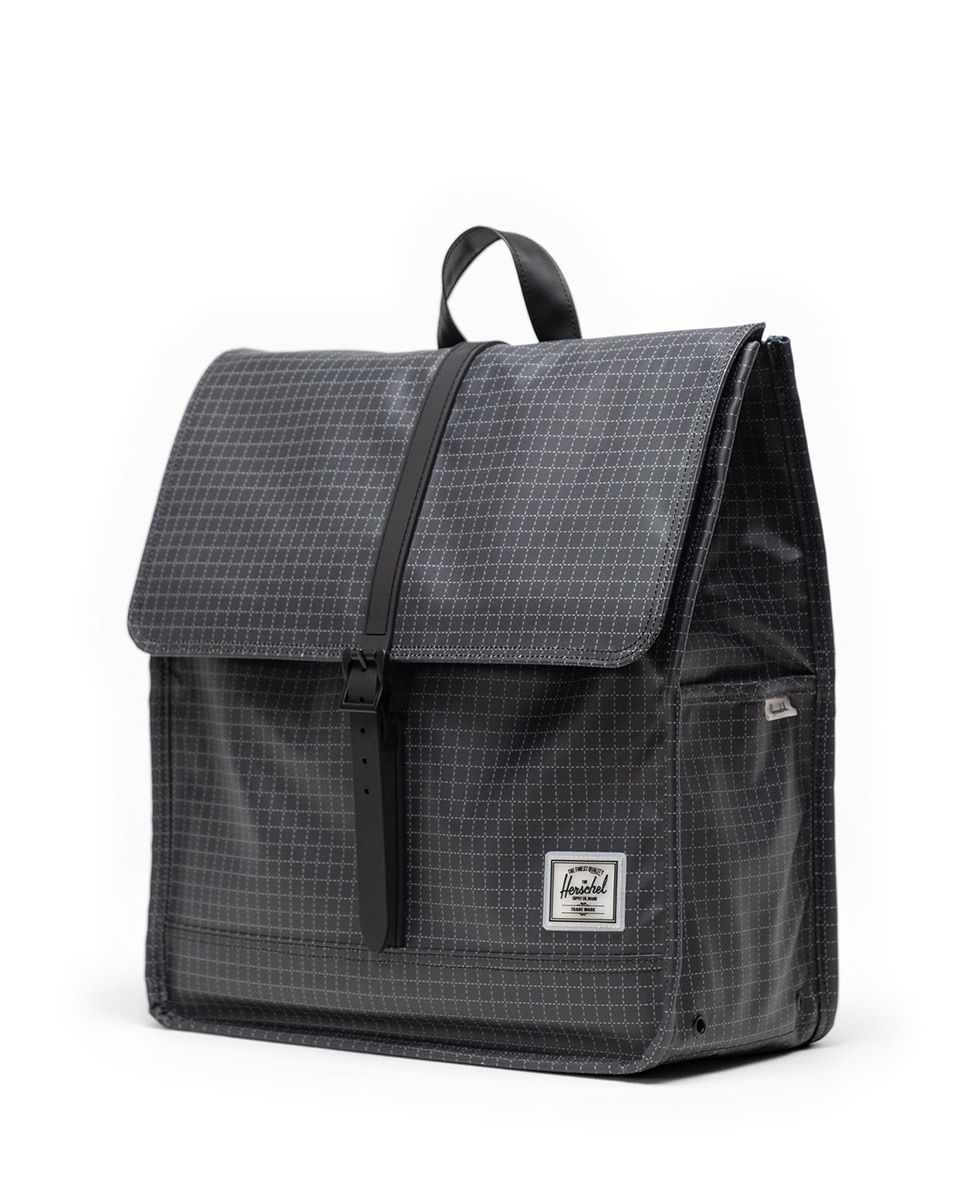 Mochila unisex herschel ecológica 14 l en material impermeable - Negro / Blanco Negro / Blanco-2