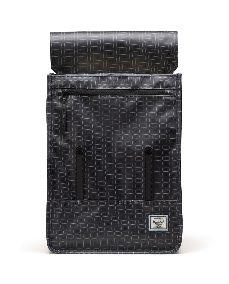 Mochila unisex herschel ecológica 17 l en material impermeable - Negro / Blanco Negro / Blanco-3