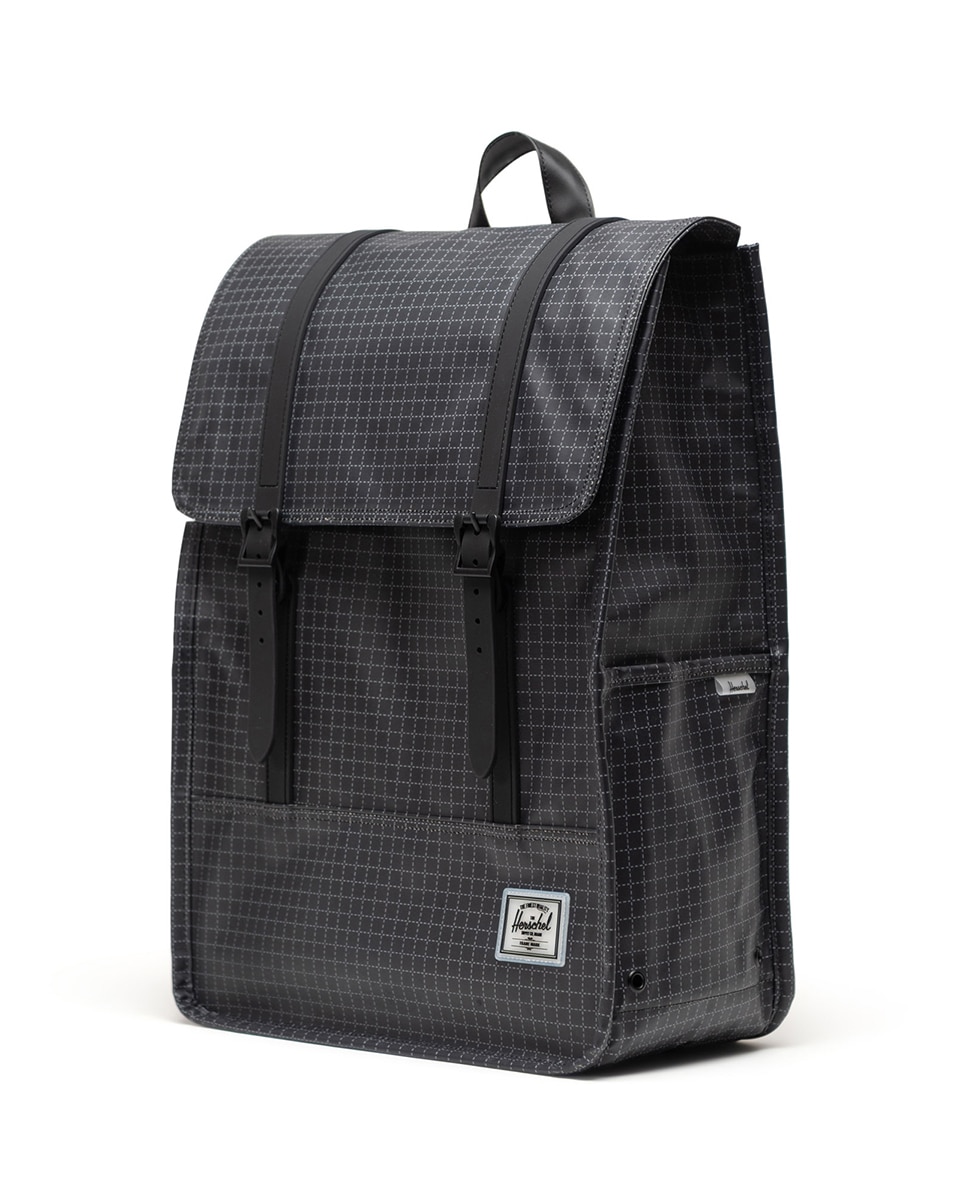 Mochila unisex herschel ecológica 17 l en material impermeable - Negro / Blanco Negro / Blanco-2