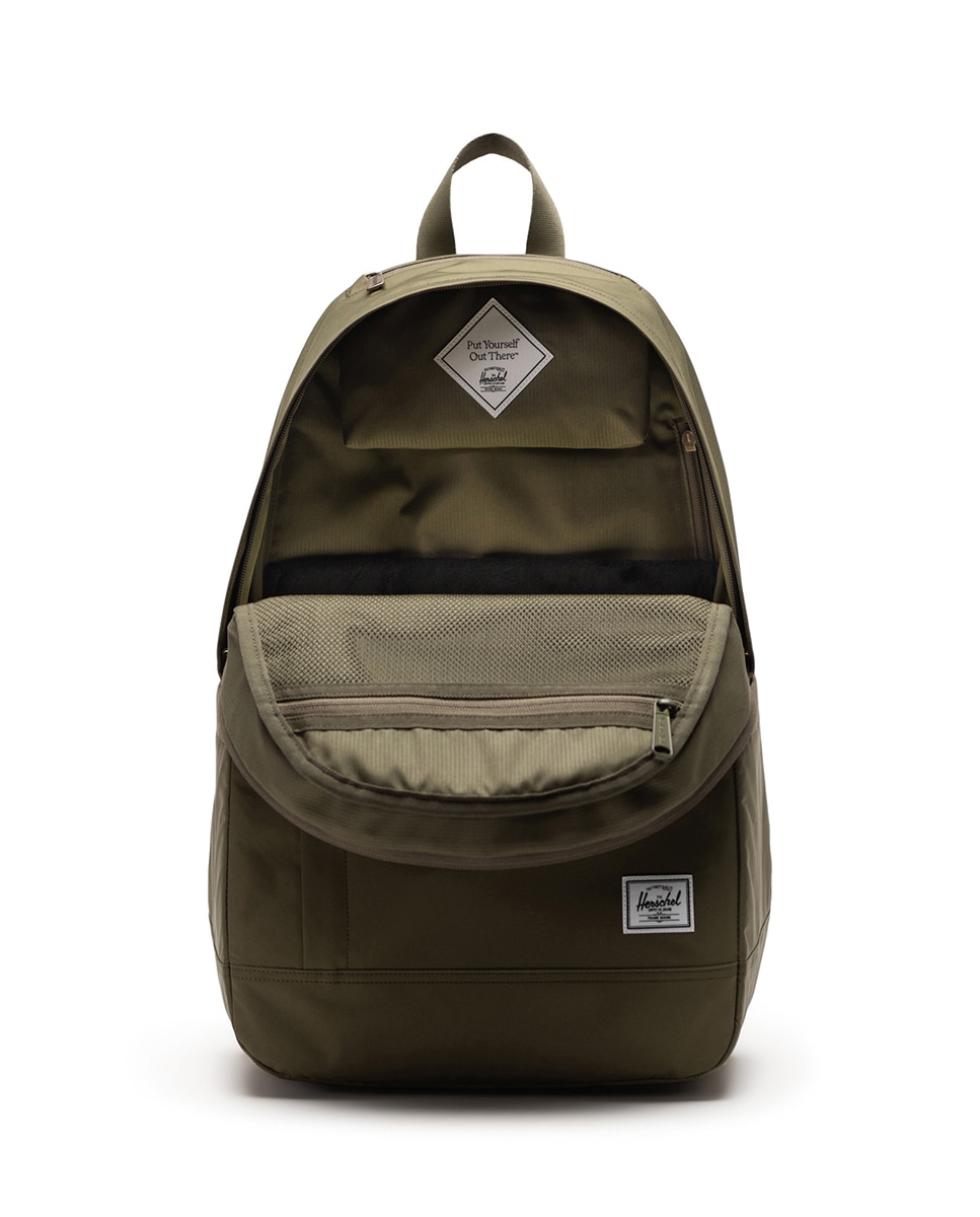Mochila unisex herschel ecológico en tejido de 26 l - Verde militar Verde militar-3