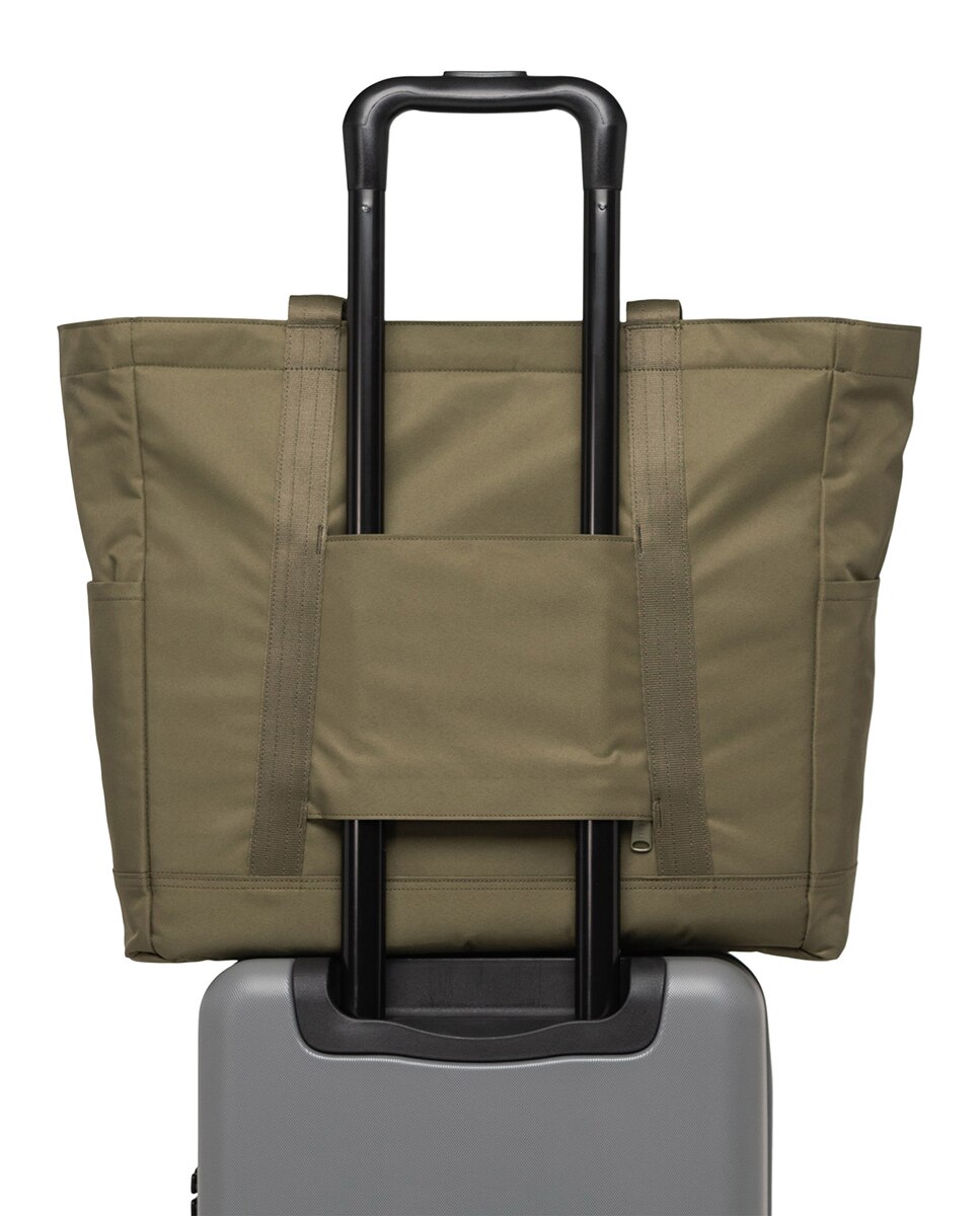 Bolso unisex herschel ecológico estilo shopper de 24 l en tejido - Verde militar Verde militar-4