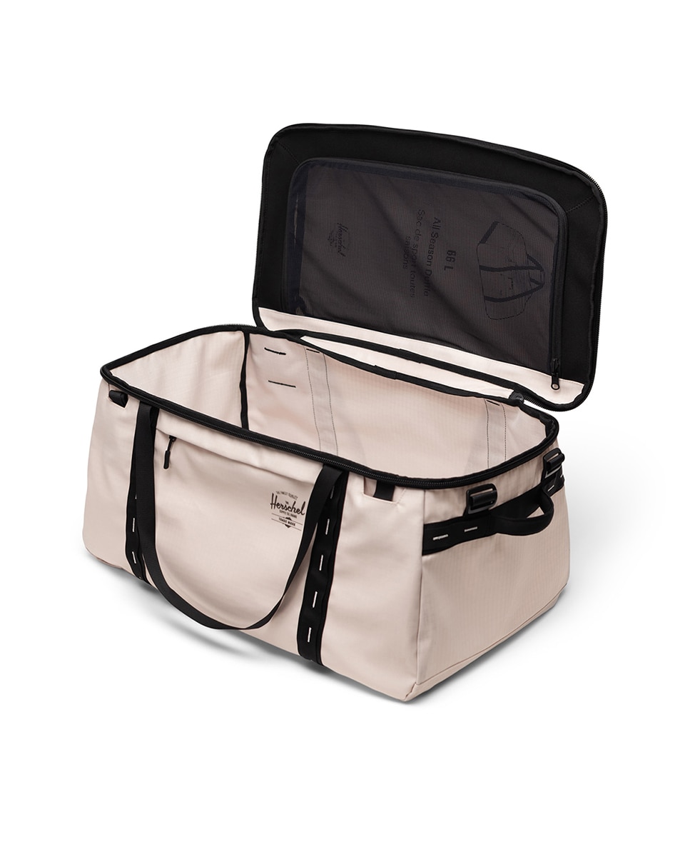 Bolsa de viaje unisex herschel ecológica de 66 l superresistente - Blanco / Negro Blanco / Negro-2
