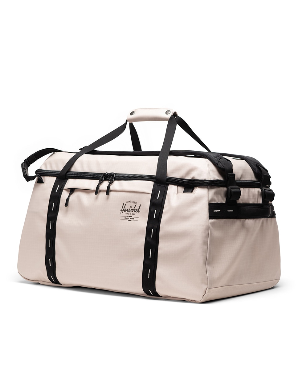 Bolsa de viaje unisex herschel ecológica de 66 l superresistente - Blanco / Negro Blanco / Negro-4