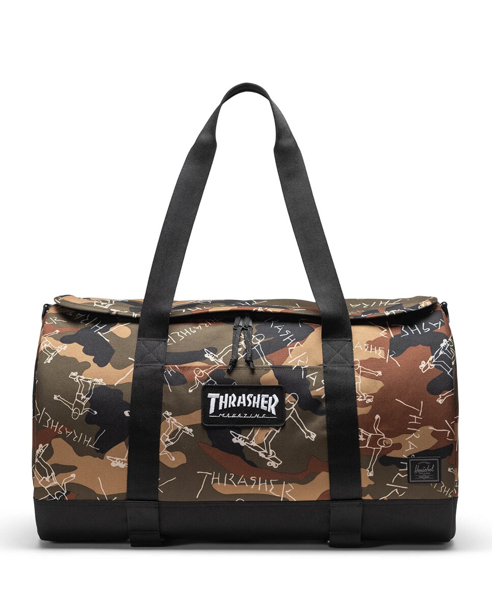 Bolsa thrasher unisex herschel ecológica de 40 l porta skate - Verde militar Verde militar-1